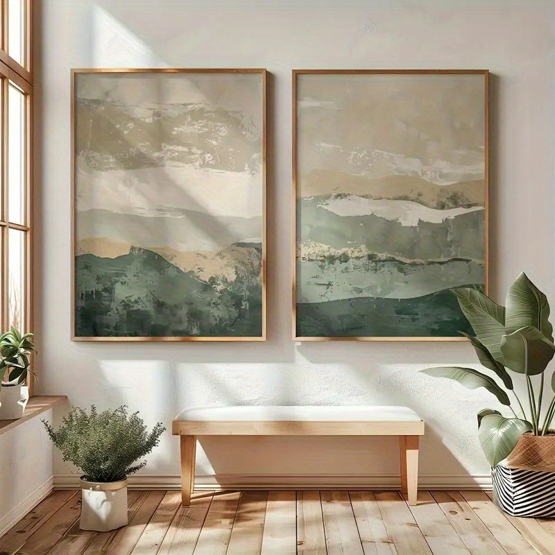 Photography Geometry - 2pcs/set Wabi Sabi Abstract Geometric Canvas