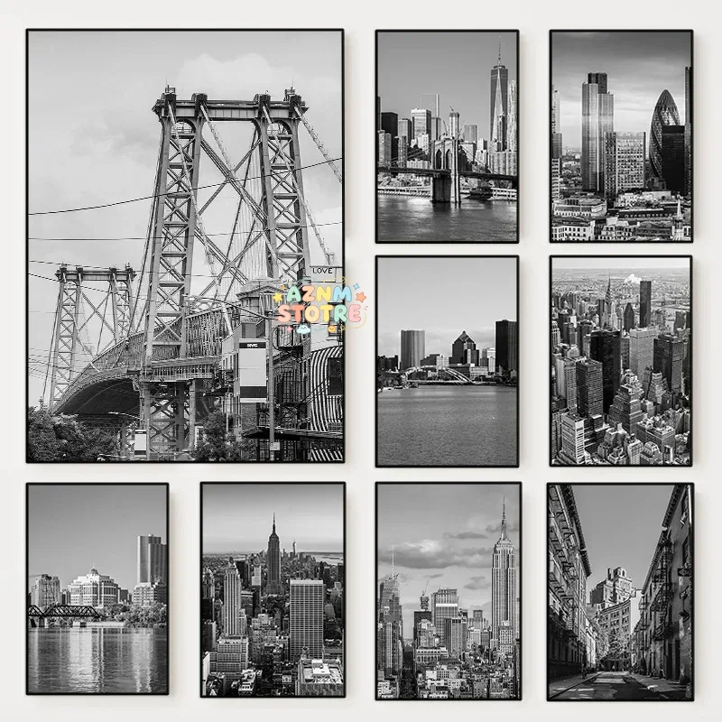 Photography New York - （2D Canvas painting） Black and White