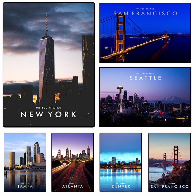 Photography New York - Americana Wall Art Canvas Print New