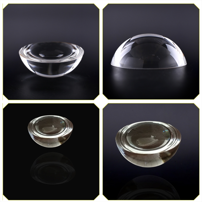 Lens Ball Crystal - Hemispherical Lens Transparent Glass Diameter 6