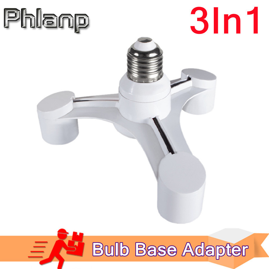 Bulbs Socket 3In1 E27 to E27 E - Photography Bulb ulasan dan harga