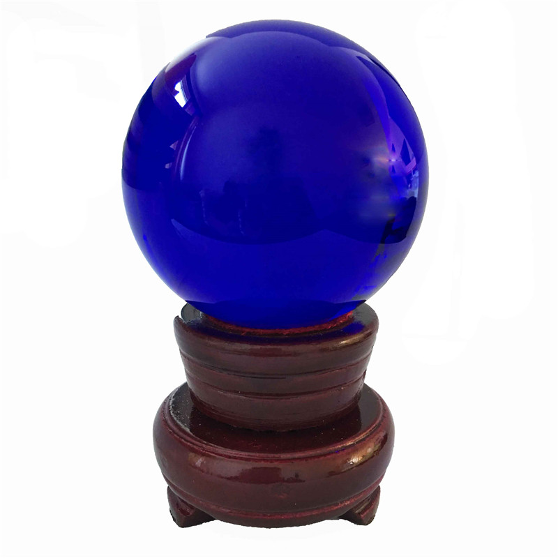 Dark Blue K9 Chandelier Crysta - Lens Ball Crystal ulasan dan harga