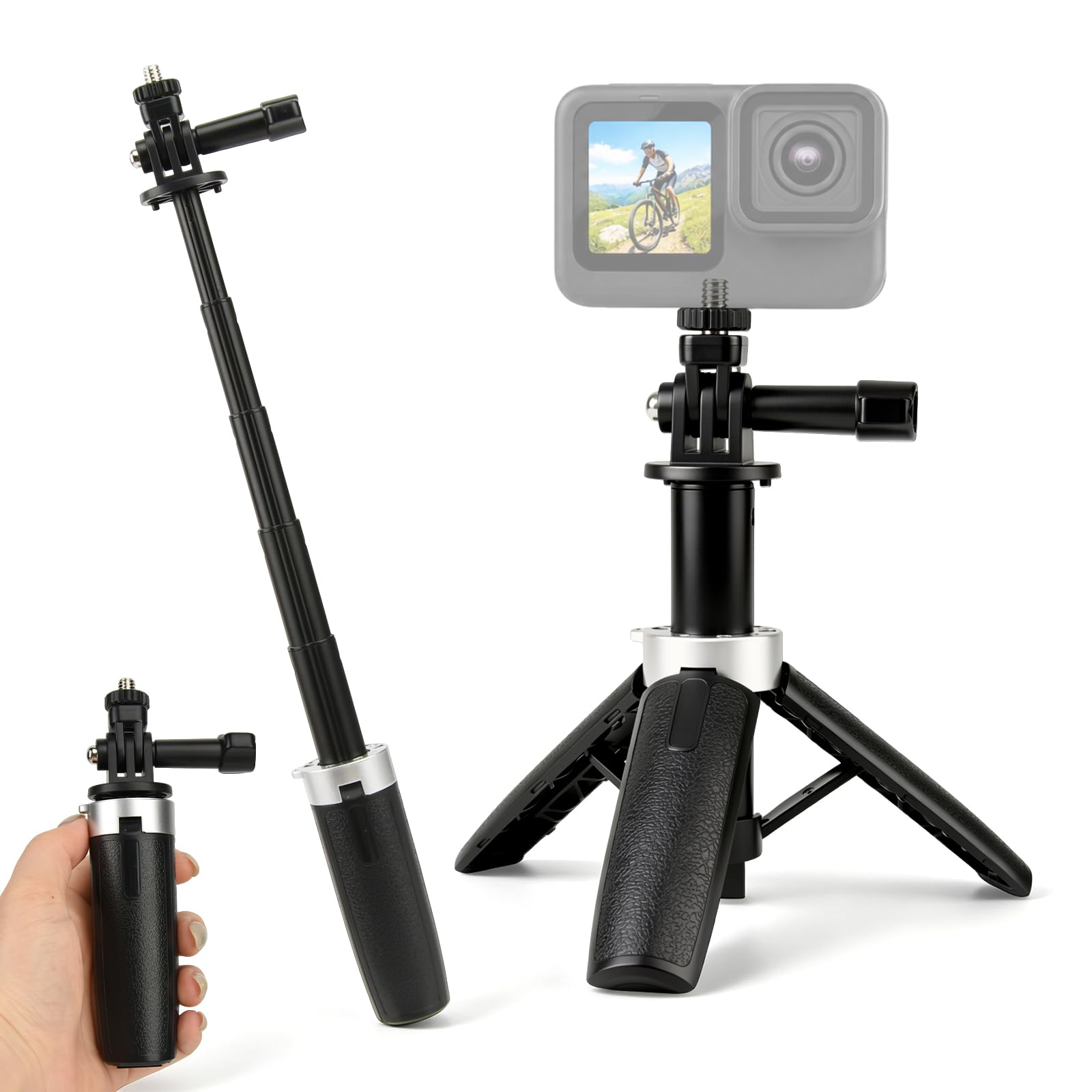 Mini Extendable Tripod Foldabl - Gopro Action Camera Hero 13 Black ulasan dan harga