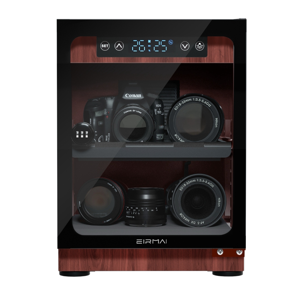 30l Wood Grain Style Electroni - Camera Dry Cabinet ulasan dan harga