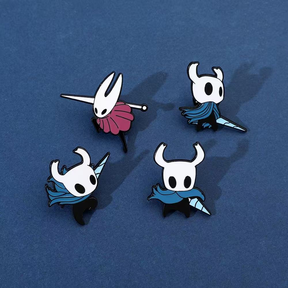 4PCS Hollow Knight Enamel Pins - Photography Jacket ulasan dan harga