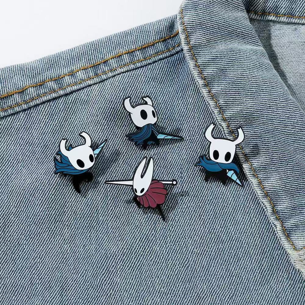 4PCS Hollow Knight Enamel Pins - Photography Jacket ulasan dan harga