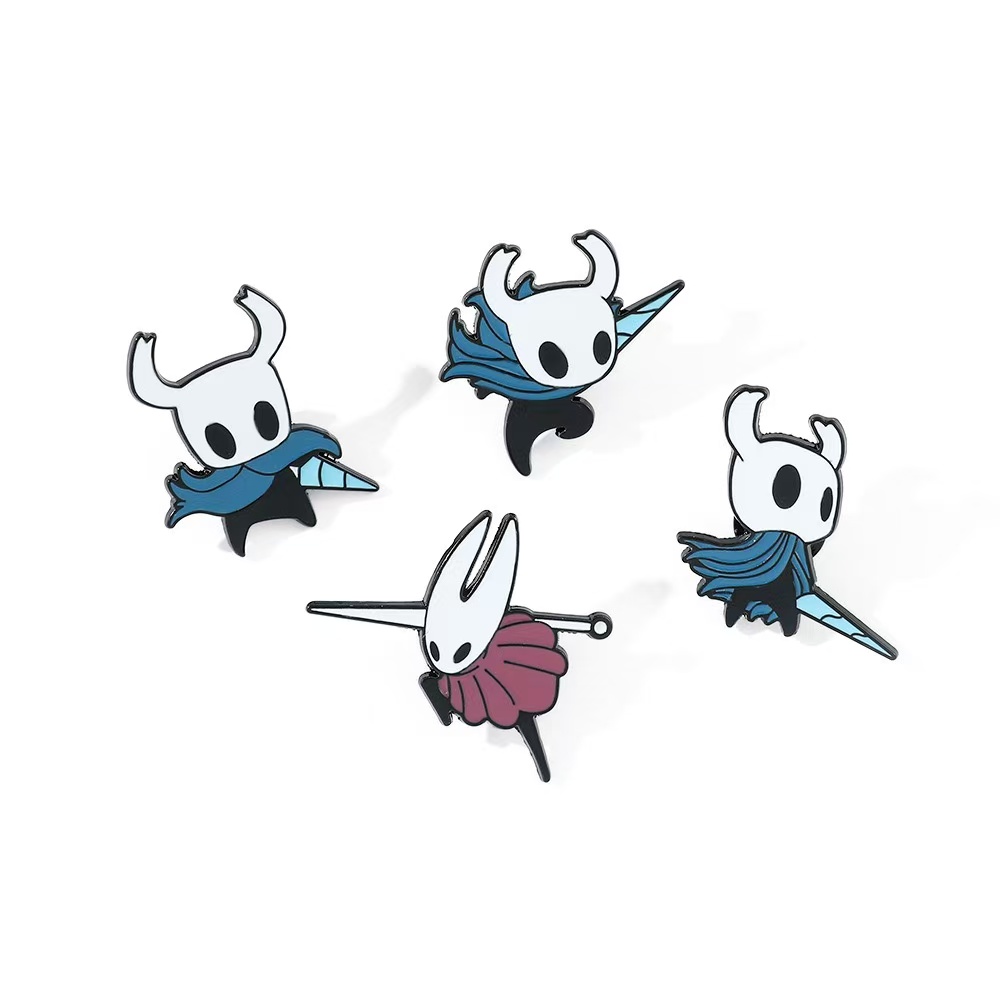 4PCS Hollow Knight Enamel Pins - Photography Jacket ulasan dan harga