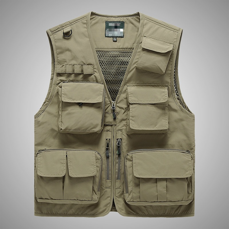 Summer Men Tactical Utility Ve - Photography Jacket ulasan dan harga