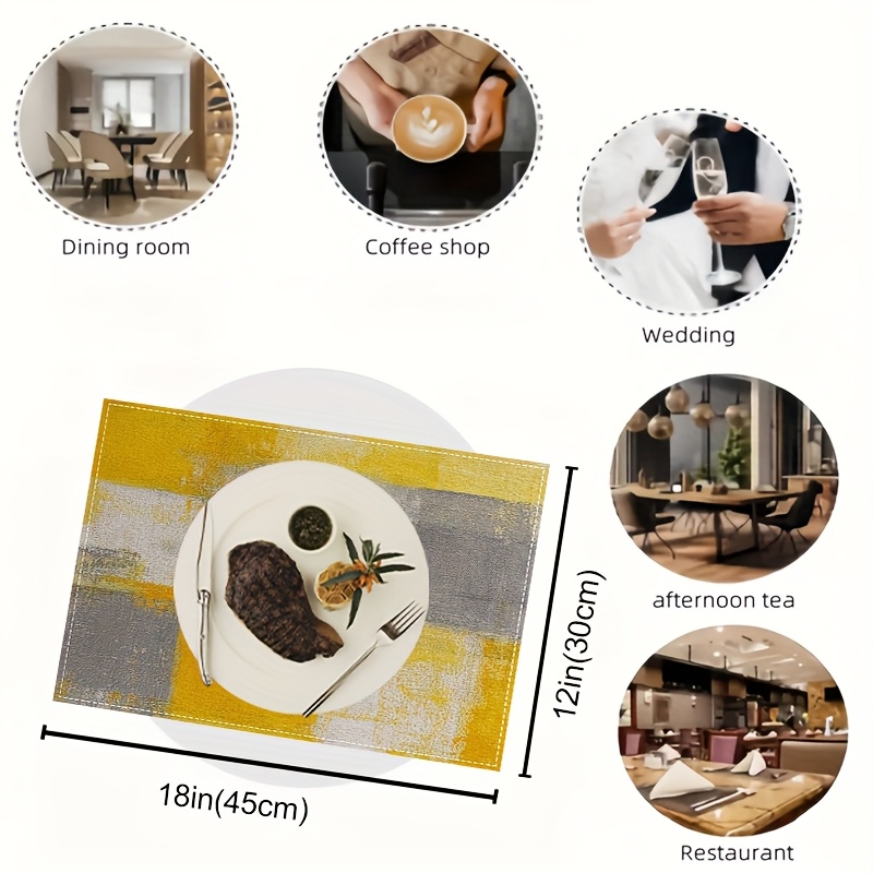 VIKAMA Yellow Gray Abstract Oi - Photography Geometry ulasan dan harga