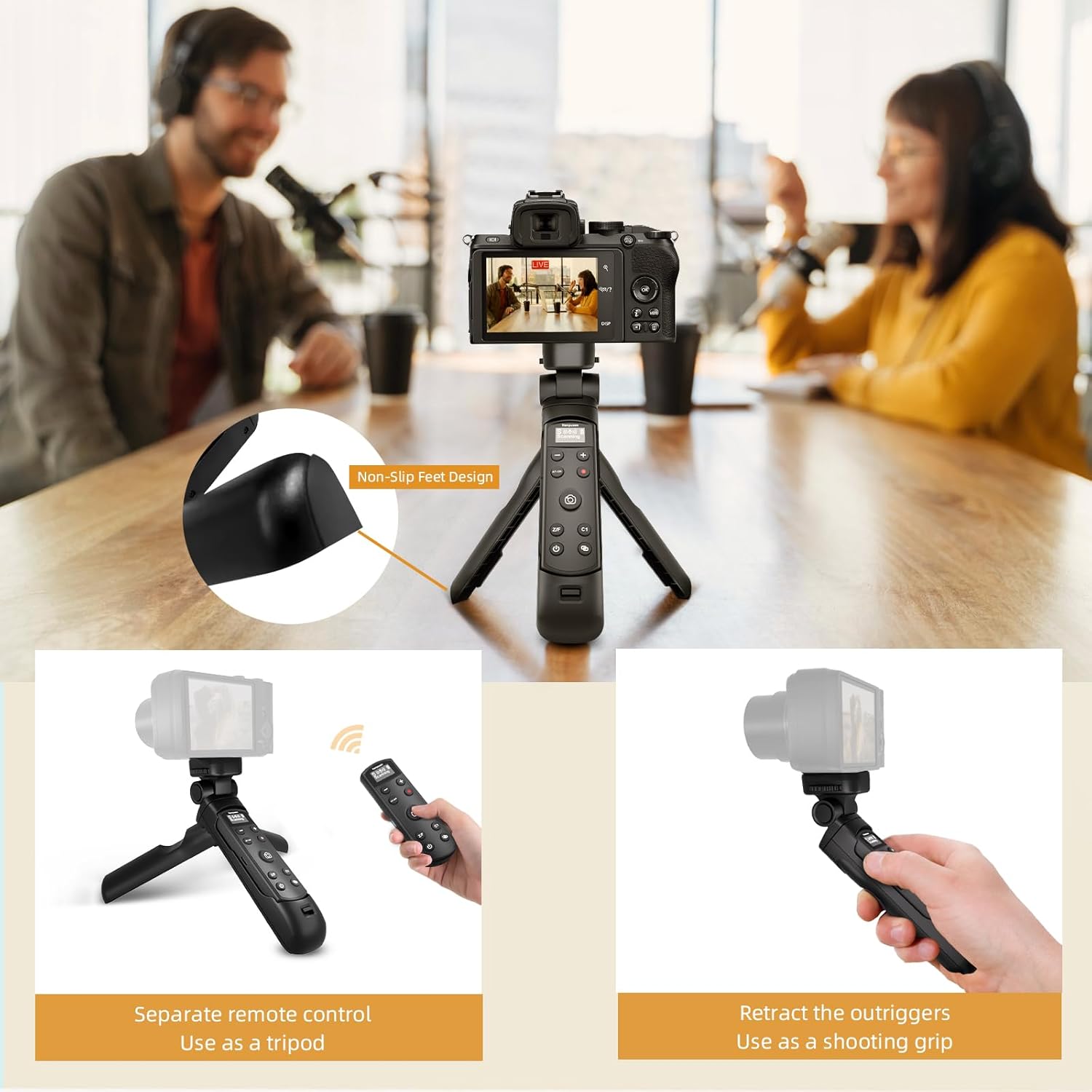 Wireless Shooting Grip Tripod  - Sony Camera Zv-E10 ulasan dan harga