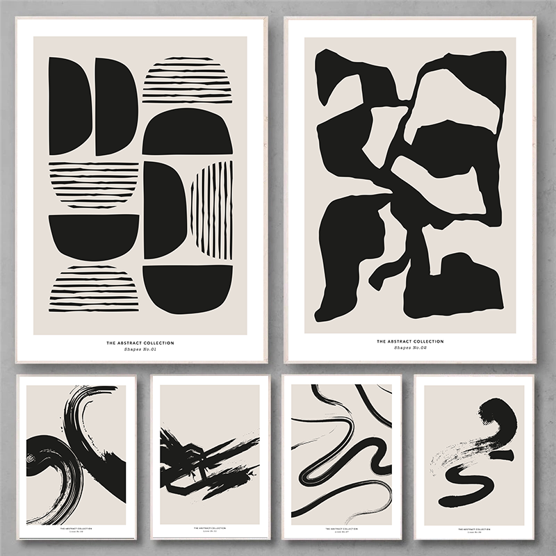 Minimalist Paint Strokes Abstr - Photography Geometry ulasan dan harga