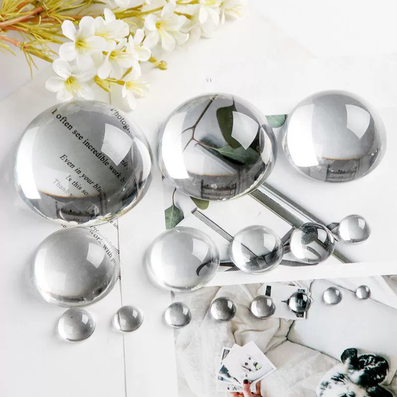 Hemispherical Lens Transparent - Lens Ball Crystal ulasan dan harga