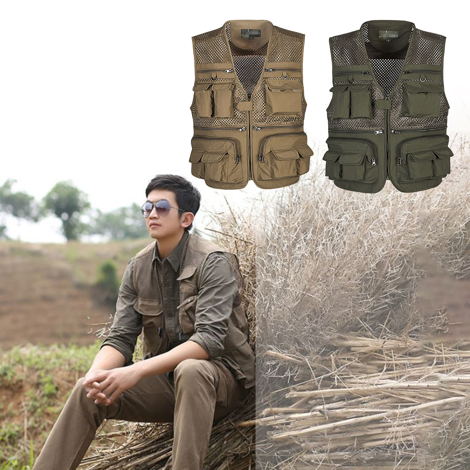 Summer Men Tactical Hiking Fis - Photography Jacket ulasan dan harga