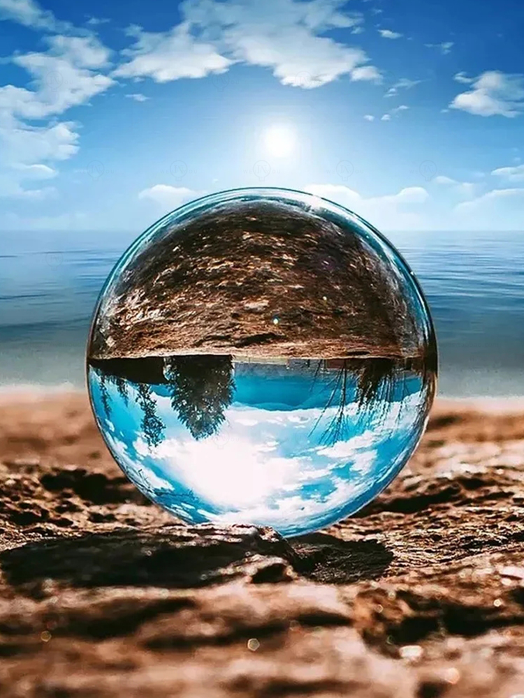 K9 transparent lens ball cryst - Lens Ball Crystal ulasan dan harga